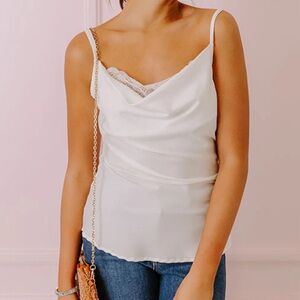 POSSIBLE ROMANCE TANK IN WHITE